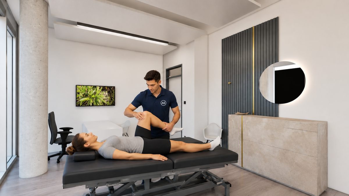 Behandlungsraum mit Therapieliege